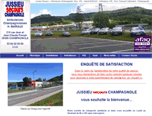 Tablet Screenshot of ambulances-champagnole.com